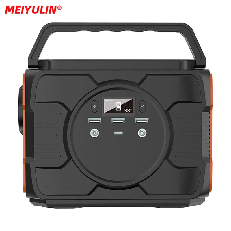 MEIYULIN 220V Portable Power Station 48000mAh Outdoor Emergency Backup Power Bank High Capacity Camping Bttery Solar Generator