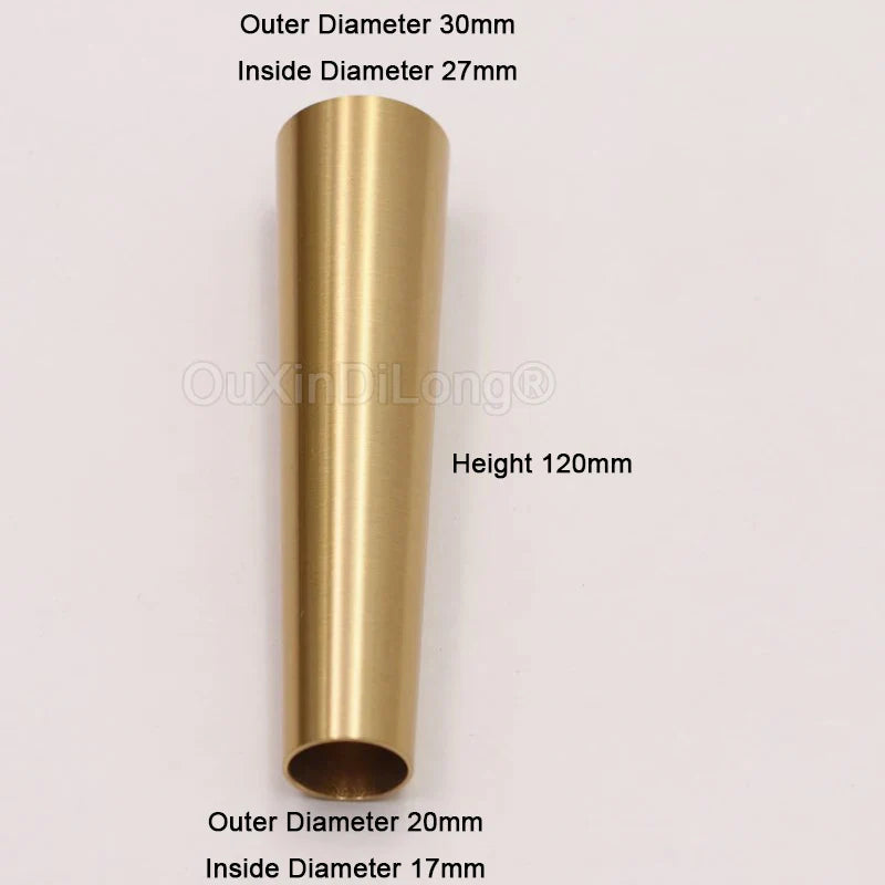 4PCS Pure Brass Covers Chair Cups Cabinet Covers Sofa Brass Tip Cap Furniture Tube Leg Protector Metal Legs Base GF48