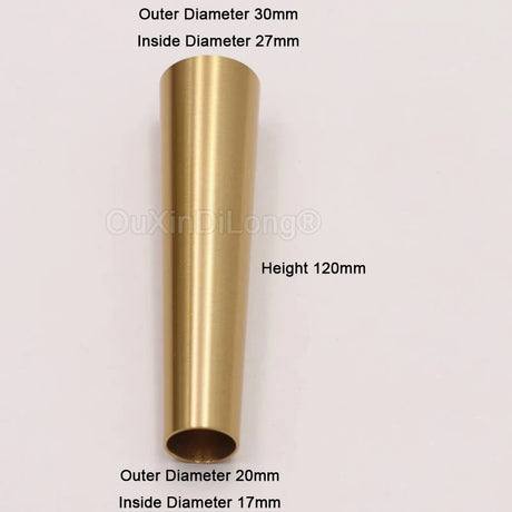 4PCS Pure Brass Covers Chair Cups Cabinet Covers Sofa Brass Tip Cap Furniture Tube Leg Protector Metal Legs Base GF48