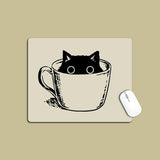 Mouse Mat Cat Mause Pad Cute Cartoon Gaming Pad Anti-slip Padding Office Accessories for Desk Simple Mousepad Small Table Pads