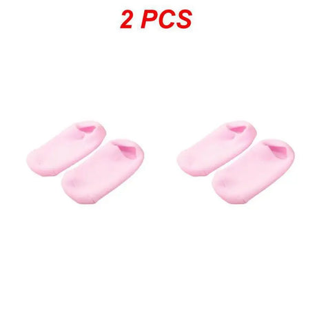 1~4PCS Reusable SPA Gel Socks Moisturizing Whitening Exfoliating Velvet Smooth Beauty Foot Care Silicone Socks Feet Care