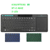 Rii K18Plus/K18S 2.4G Wireless Keyboard with Touchpad Mouse Number Numeric USB  Backlit For For Android TV BOX  Smart TV PC