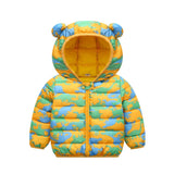 Better versatile Winter jacket boys and girls sweet cartoon print hooded warm coat 0-7 year old Bebe fashion children's clothing