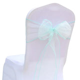 10/50/100Pcs Organza Chair Sashes Knot Bands Chair Bows For for Wedding Party Banquet Event Country Wedding Chair Decoration