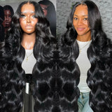 30 40 Inch Body Wave 13x4 13x6 HD Transparent Lace Frontal Wig 360 Lace Front Wig Brazilian 5x5 Closure Glueless Wig Human Hair