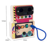 Children Busy Board Montessori Toys Wooden With Led Light Switch Control Board Parish Activities Sensory Games For 2-4 Years Old