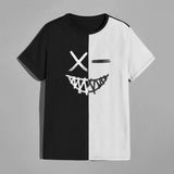 Street Fashion T-Shirt For Men Short Sleeve Hip Hop Print Tee Shirt Handsome Male T Shirt Pullover Man Oversized Clothing 2024