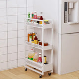 Shelf Kitchen Trolley Carbon Steel Cabinet Living Room Bathroom Storage Shelf Kitchen Islands Trolleys Utility Cart Rolling Ins