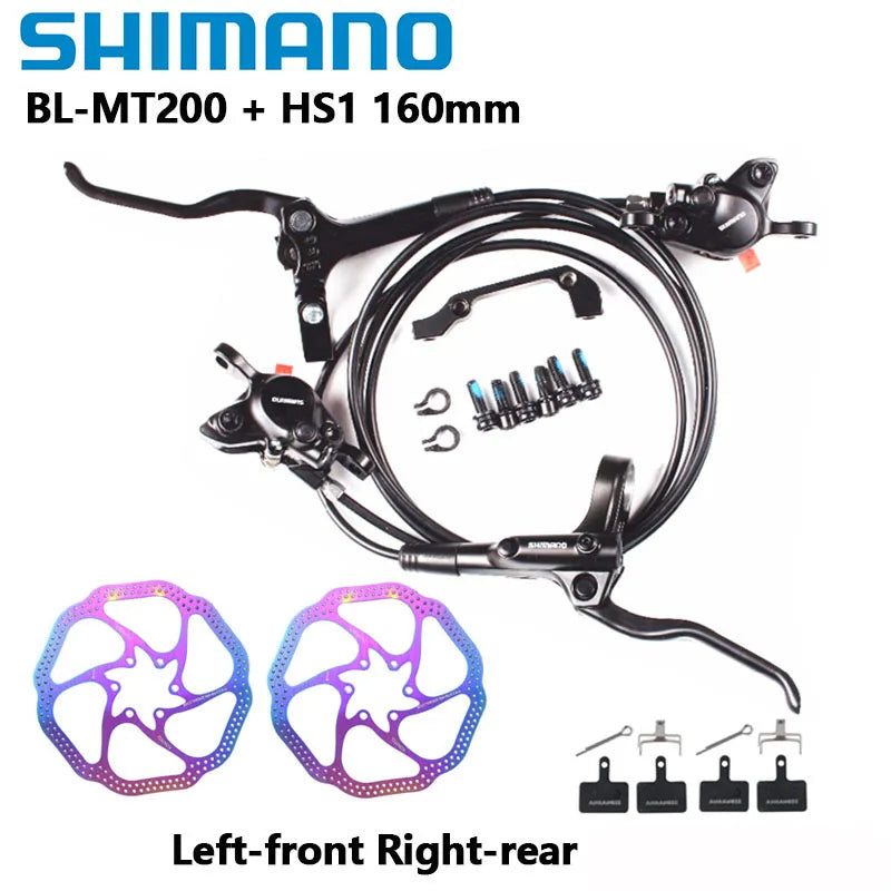 Shimano MT200 Brake BL BR MTB E-bike Hydraulic Disc Brake Bicycle Electric Bike Brake Left Front Right Rear Brake