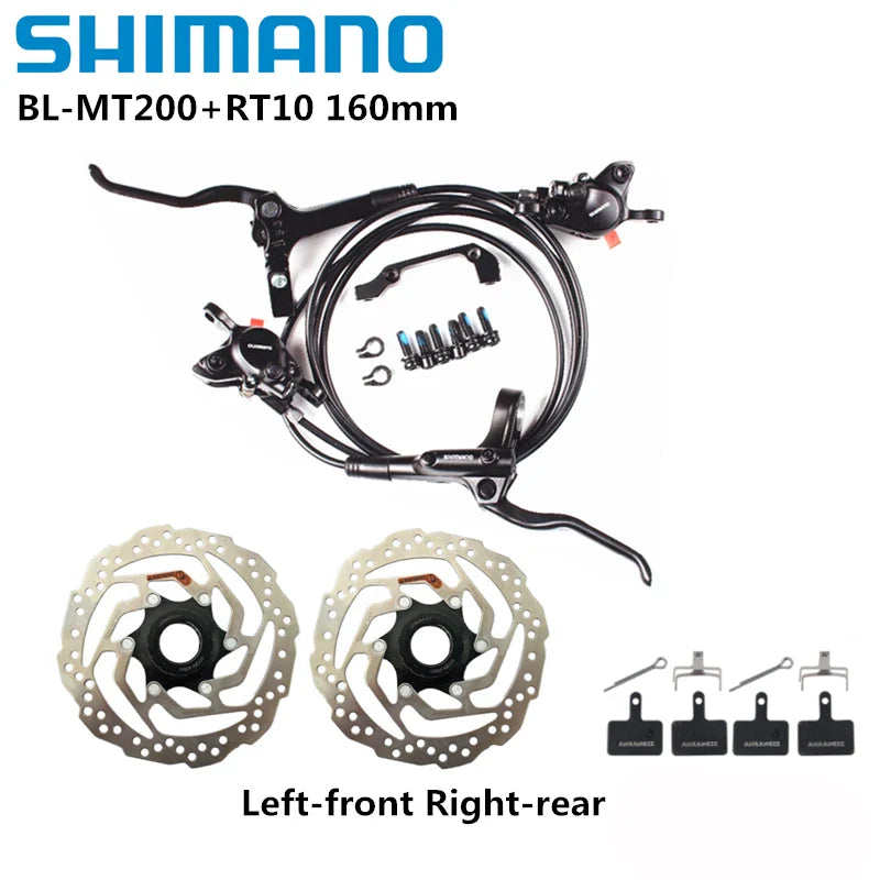 Shimano MT200 Brake BL BR MTB E-bike Hydraulic Disc Brake Bicycle Electric Bike Brake Left Front Right Rear Brake