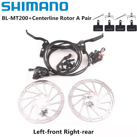 Shimano MT200 Brake BL BR MTB E-bike Hydraulic Disc Brake Bicycle Electric Bike Brake Left Front Right Rear Brake