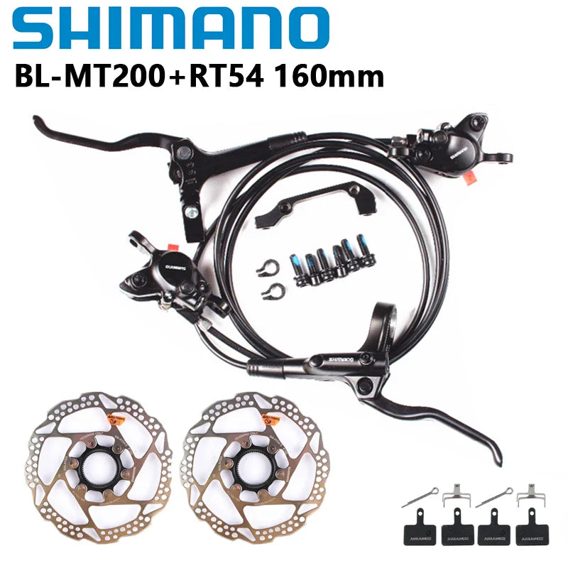 Shimano MT200 Brake BL BR MTB E-bike Hydraulic Disc Brake Bicycle Electric Bike Brake Left Front Right Rear Brake