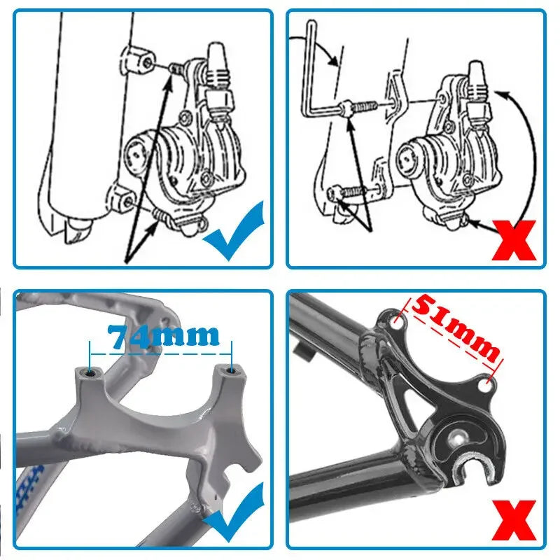 Shimano MTB Bike Disc Brake Rotor Adaptor 180mm 203mm PM Caliper Adapter SM-MA-F180P/P2 Front Rear Post Mount Bicycle Adaptor