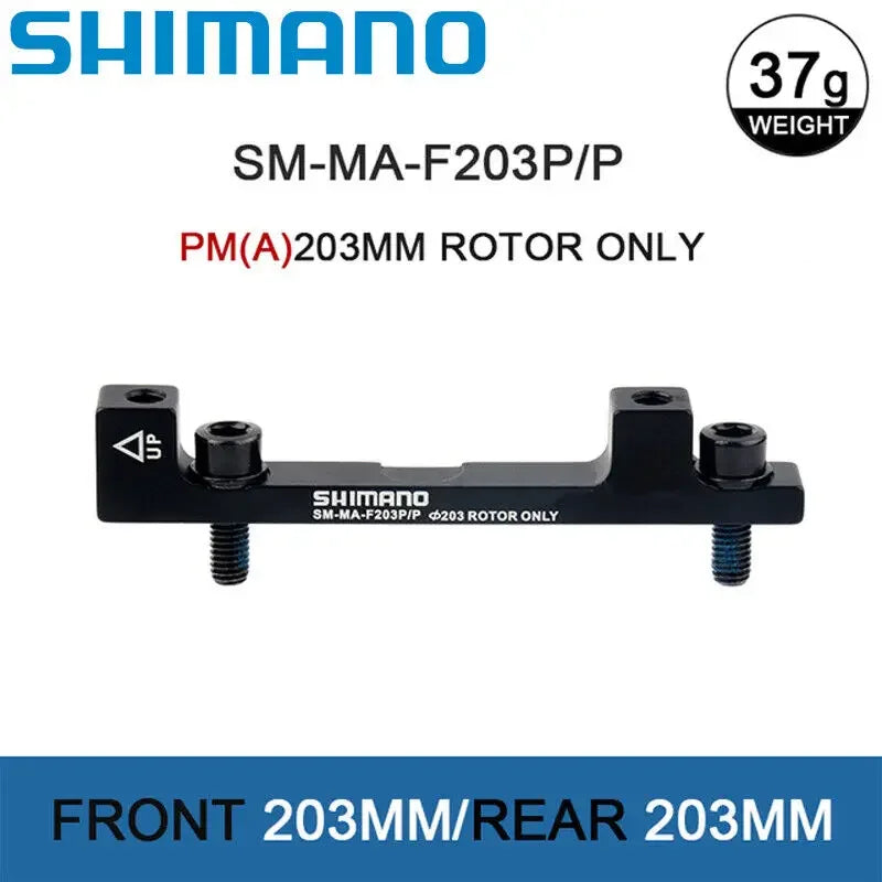 Shimano MTB Bike Disc Brake Rotor Adaptor 180mm 203mm PM Caliper Adapter SM-MA-F180P/P2 Front Rear Post Mount Bicycle Adaptor