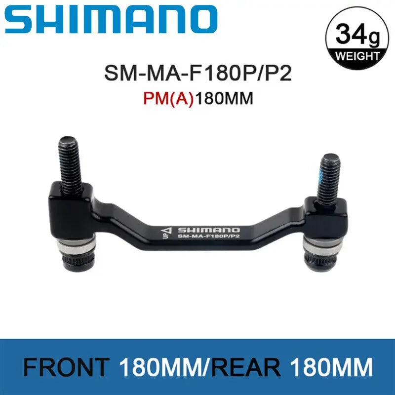 Shimano MTB Bike Disc Brake Rotor Adaptor 180mm 203mm PM Caliper Adapter SM-MA-F180P/P2 Front Rear Post Mount Bicycle Adaptor