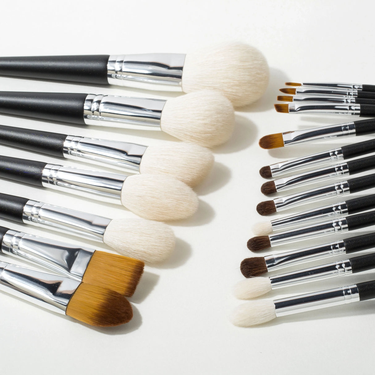 Shinedo Powder Matte Black Color  Soft Goat Hair Makeup Brushes High Quality Cosmetics Tools Brochas Maquillage