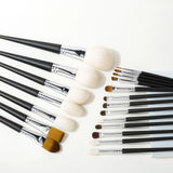 Shinedo Powder Matte Black Color  Soft Goat Hair Makeup Brushes High Quality Cosmetics Tools Brochas Maquillage