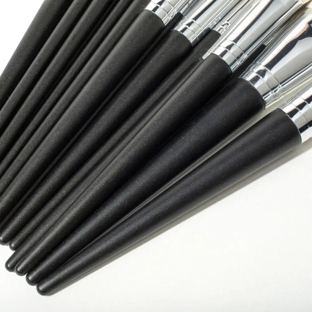 Shinedo Powder Matte Black Color  Soft Goat Hair Makeup Brushes High Quality Cosmetics Tools Brochas Maquillage