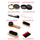 Shoe Brush Shoe Care Shoes Brush Polishing & Cleaning with Pu Leather Sleek Elegant for Case for Trave