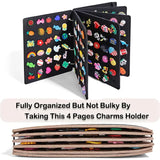 Shoe Charms Organizer For Charms Display, Flip-Page Shoe Charms Holder With 120 Holes (Shoe Charms Not Included)