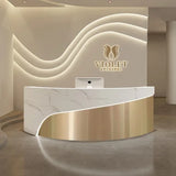 Shop Counter Tables Reception Desk Luxury Lectern White Modern Simple Reception Desk Information Mostrador Cajero Room Furniture