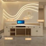 Shop Counter Tables Reception Desk Luxury Lectern White Modern Simple Reception Desk Information Mostrador Cajero Room Furniture