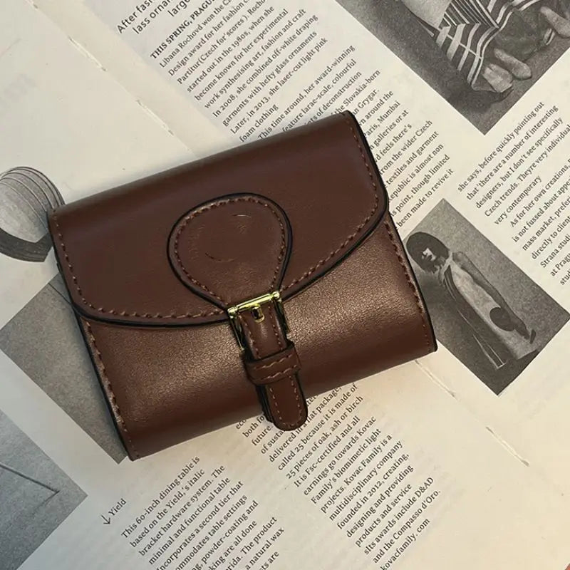 Short and Fashionable Multi Card Bag Fashion Women’s Short Wallet Ladies Small Card Holder Pattern Cute Female Coin Bags