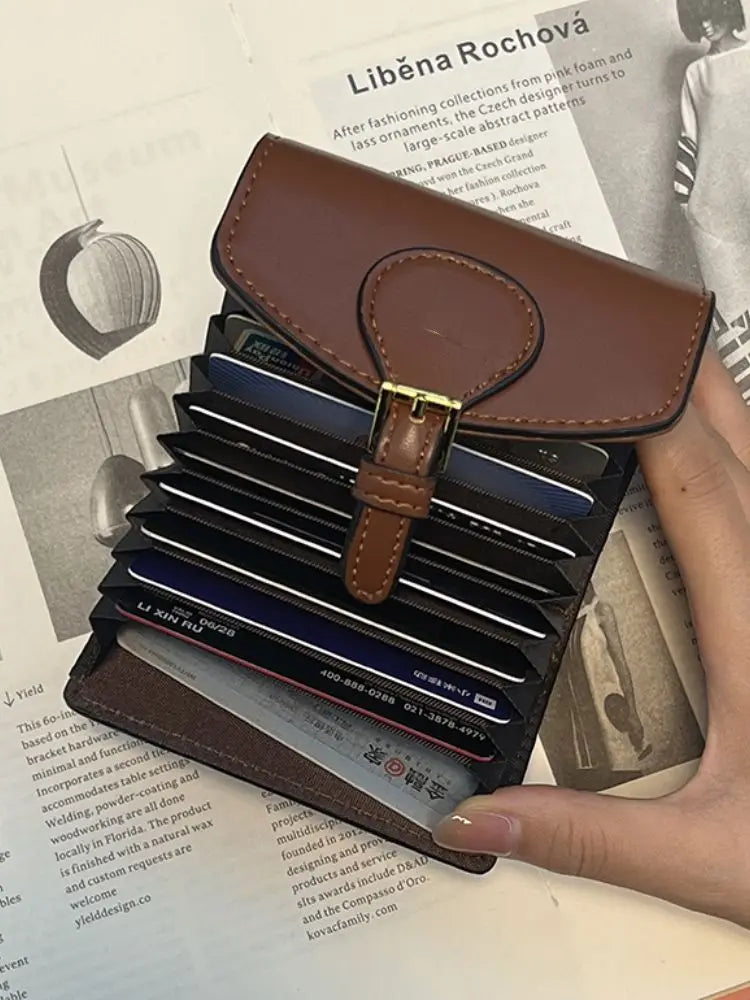 Short and Fashionable Multi Card Bag Fashion Women’s Short Wallet Ladies Small Card Holder Pattern Cute Female Coin Bags