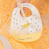 Silicone Babi Bib Waterproof Saliva Dripping Banana Bibs Cartoon Newborn Feeding Soft Edible Aprons Baby Adjustable Burp Scarf