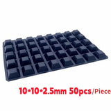 Silicone Furniture Pads Square Self-Adhesive Stick Bumper Pad Shock Absorber Feet Mat for Glass Speaker Laptop Furniture Parts