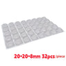 Silicone Furniture Pads Square Self-Adhesive Stick Bumper Pad Shock Absorber Feet Mat for Glass Speaker Laptop Furniture Parts