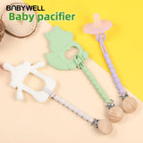 Silicone Pacifier Clips Holder Chain For Newborn Teething Soother Chew Dummy Chains Nipple Holder Anti-drop Chain Baby Items