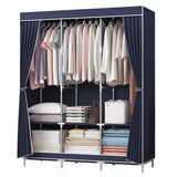 Simple Clothes Storage Wardrobe Moisture&Dust Prevention Home Clothes Hanging Rack Stable Load-bearing Modern Organizer Cabinet