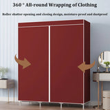 Simple Clothes Storage Wardrobe Moisture&Dust Prevention Home Clothes Hanging Rack Stable Load-bearing Modern Organizer Cabinet