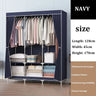 Simple Clothes Storage Wardrobe Moisture&Dust Prevention Home Clothes Hanging Rack Stable Load-bearing Modern Organizer Cabinet