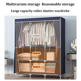 Simple Clothes Storage Wardrobe Moisture&Dust Prevention Home Clothes Hanging Rack Stable Load-bearing Modern Organizer Cabinet