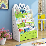 Simple Floorstanding Children’s Bookshelf Environmental Protection Student Bookcase Picture Book Storage Rack for Kindergarten