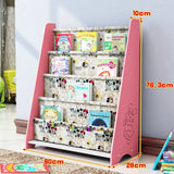 Simple Floorstanding Children’s Bookshelf Environmental Protection Student Bookcase Picture Book Storage Rack for Kindergarten