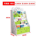 Simple Floorstanding Children’s Bookshelf Environmental Protection Student Bookcase Picture Book Storage Rack for Kindergarten