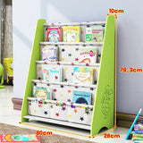 Simple Floorstanding Children’s Bookshelf Environmental Protection Student Bookcase Picture Book Storage Rack for Kindergarten