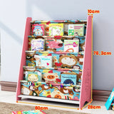 Simple Floorstanding Children’s Bookshelf Environmental Protection Student Bookcase Picture Book Storage Rack for Kindergarten