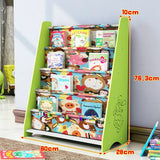 Simple Floorstanding Children’s Bookshelf Environmental Protection Student Bookcase Picture Book Storage Rack for Kindergarten