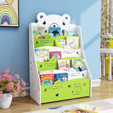 Simple Floorstanding Children’s Bookshelf Environmental Protection Student Bookcase Picture Book Storage Rack for Kindergarten