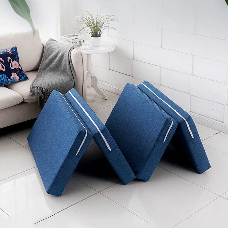 Simple Folding Mattress Memory Foam Mat Tatami Yoga Pad Foldable Sponge Mattresses for Office Lunch Break Single Bed Furniture