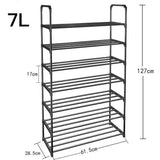 Simple Multilayer Shoe Rack Assembly Shoe Cabinets Reinforced Steel Tube Frame Shoe Shelves Space-saving Large-capacity Cabinet