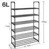 Simple Multilayer Shoe Rack Assembly Shoe Cabinets Reinforced Steel Tube Frame Shoe Shelves Space-saving Large-capacity Cabinet