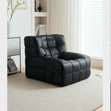 Single Sofa Waffle Couch Couch Light Luxury Simple Small Balcony Corduroy Suede Lazy Couch Lounge Chair