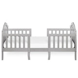 Slumber Baby Rose 3 In 1 Toddler Bed Platinum 53.3” L X 25” W X 25.4” H  Kids Bed Frame Children Bed Furniture