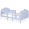 Slumber Baby Rose 3 In 1 Toddler Bed Platinum 53.3” L X 25” W X 25.4” H  Kids Bed Frame Children Bed Furniture