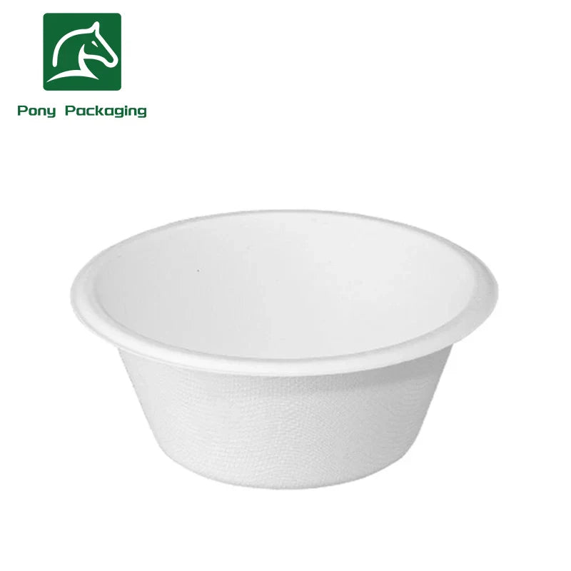 Smachin 50pcs 12/18 Oz Disposable Bowl Party Tableware Lunch Box Compostable Food Containers Dinnerware for Restaurant Kitchen